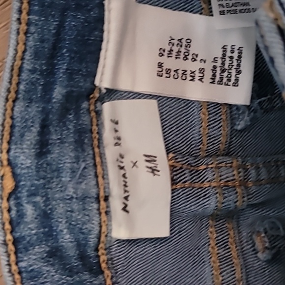 NWT Nathalie Lete x H&M printed floral butterfly stretch denim shorts 18m-2T - Picture 7 of 8